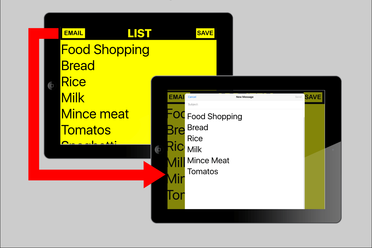 Built-in email functionality