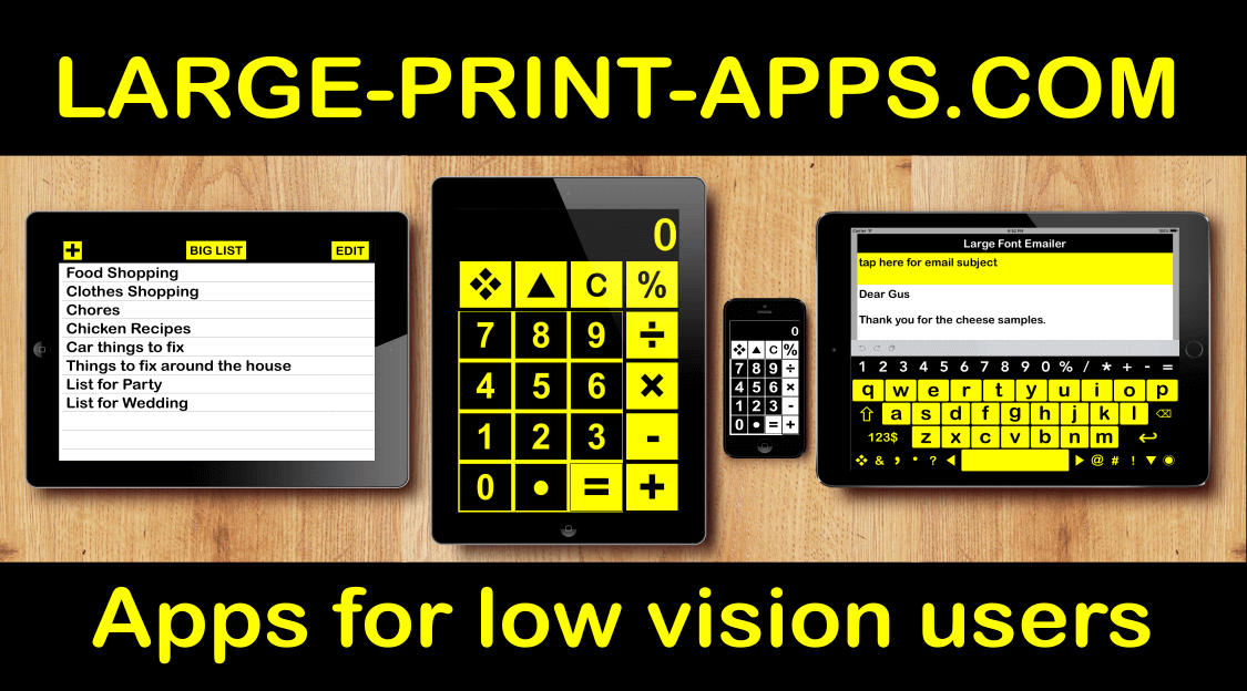 Ipad For Low Vision